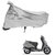 AutoRetail Two Wheeler Polyster Cover for TVS  Jupiter with Sun Protection (Mirror Pocket, Grey Color)