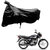 AutoRetail UV Resistant Two Wheeler Polyster Cover for Hero Splendor Plus (Mirror Pocket, Black Color).