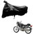 AutoRetail UV Resistant Two Wheeler Polyster Cover for Hero Splendor Pro Classic (Mirror Pocket, Black Color)