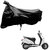 AutoRetail UV Resistant Two Wheeler Polyster Cover for Honda Activa (Mirror Pocket, Black Color)