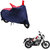 AutoRetail UV Resistant Two Wheeler Polyster Cover for Bajaj V15 (Mirror Pocket, Red and Blue Color)