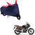 AutoRetail UV Resistant Two Wheeler Polyster Cover for Hero Xtreme Sports (Mirror Pocket, Red and Blue Color)