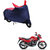 AutoRetail UV Resistant Two Wheeler Polyster Cover for Hero Achiever (Mirror Pocket, Red and Blue Color)