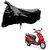 AutoRetail Two Wheeler Polyster Cover for Hero Duet with Mirror Pocket (Black Color)