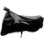 AutoRetail UV Resistant Two Wheeler Polyster Cover for Honda CB Unicorn 160 (Mirror Pocket, Black Color)