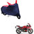AutoRetail UV Resistant Two Wheeler Polyster Cover for Hero Karizma (Mirror Pocket, Red and Blue Color)