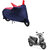 AutoRetail Two Wheeler Polyster Cover for Honda Activa 3G with Mirror Pocket (Red and Blue Color)