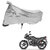 AutoRetail Dust Proof Two Wheeler Polyster Cover for Hero Passion Pro (Mirror Pocket, Silver Color)
