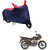 AutoRetail Two Wheeler Polyster Cover for Mahindra Centuro with Mirror Pocket (Red and Blue Color)