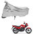AutoRetail UV Resistant Two Wheeler Polyster Cover for Hero Achiever (Mirror Pocket, Grey Color)