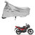 AutoRetail UV Resistant Two Wheeler Polyster Cover for Hero Glamour (Mirror Pocket, Grey Color)