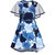 Aarika Girls Blue colored Party wear Midi Dress