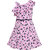 Aarika Girls Pink colored Party wear Midi Dress