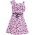 Aarika Girls Pink colored Party wear Midi Dress
