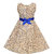 Aarika Girls Blue colored Party wear Midi Dress