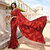 Prachi desai exclusive red printed bollywood saree(df-FG07)
