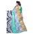 SOFTIEONS E-COMMERCE Sarees Floral Print Multicolor And Turquoise  Coloured Georgette Fashion Casual wear Women's Saree/Sari With Blouse Piece.