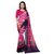 SOFTIEONS E-COMMERCE Sarees Floral Print Multicolor Georgette Fashion Casual wear Women's Saree/Sari With Blouse Piece.