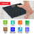 Healthgenie Rechargeable Digital Personal Weighing Scale for Human Body with Room Temperature Display-(Black Dotted)