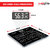 Healthgenie Rechargeable Digital Personal Weighing Scale for Human Body with Room Temperature Display-(Never Quit/Black)