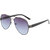 Fair-X Smoke Blue Gradient Flat Lens SS325 Aviator Sunglasses.