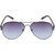 Fair-X Smoke Blue Gradient Flat Lens SS325 Aviator Sunglasses.