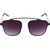 Fair-X Black Grey Square Bar Unisex Sunlgasses - SS1410.