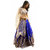 Saadhvi Women's  Blue Silk Lehenga Choli
