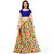 Saadhvi Beige Bangalore Satin Printed Lehenga