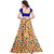 Saadhvi Beige Bangalore Satin Printed Lehenga