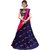 Saadhvi Navy Blue Bangalore Silk Embroidered Lehenga Choli
