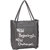 Grey PU Tote Bag