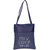 Blue PU Tote Bag