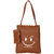 Tan PU Tote Bag