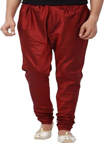 DISONE Red Silk Churidar for Men