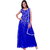Saadhvi Royal Blue Net Embroidery Semi Stitched Gown