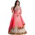 Saadhvi Pink Net Semi Stitched Embroidered Salwar Suit