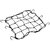 Bike Fuel tank, Seat,Carrier Helmets Bungee Cord Cargo Net (40 *40 CM) Universal Luggage Holder-Strong & Elastic Mesh