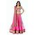 Saadhvi Pink Bangalore Silk Embroidered Semi-Stitched Lehenga Choli