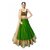 Saadhvi Green Bangalore Silk Embroidered Semi-Stitched Lehenga Choli
