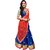 Saadhvi Blue Bangalore Silk Embroidered Semi-Stitched Lehenga Choli