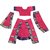 Bharatanatyam Classical Dress Magenta Color Readymade Costume For Kids
