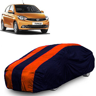 QualityBeast Extreme Car Body Cover for Tata Tiago (Maroon Blue)