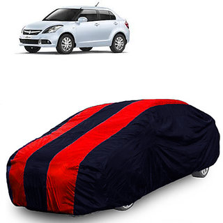 QualityBeast Extreme Car Body Cover for Maruti Swift Dzire T-2 (2014) (Maroon Black)