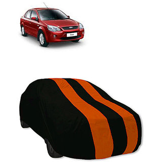 QualityBeast Extreme Car Body Cover for Ford Ikon (Orange Black)