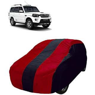 QualityBeast Extreme Car Body Cover for Mahindra Scorpio (MaroonBlack)