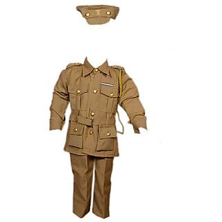 Singham Or Simba Hero Costume/Khaki Wardi Fancy Dress For Kids