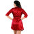 Senslife Women Solid Lingerie Set With Robe