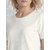 Women White Solid Round Neck T-shirt