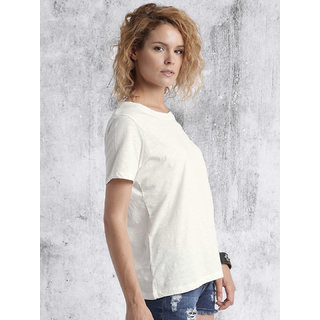 Zooks Women Solid Black Round Neck T-shirt